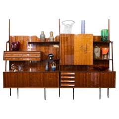 Mid-century open cabinet, 1950s Italy 