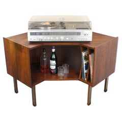 Retro Stereo-Bar Corner Cabinet Italian design 1960s