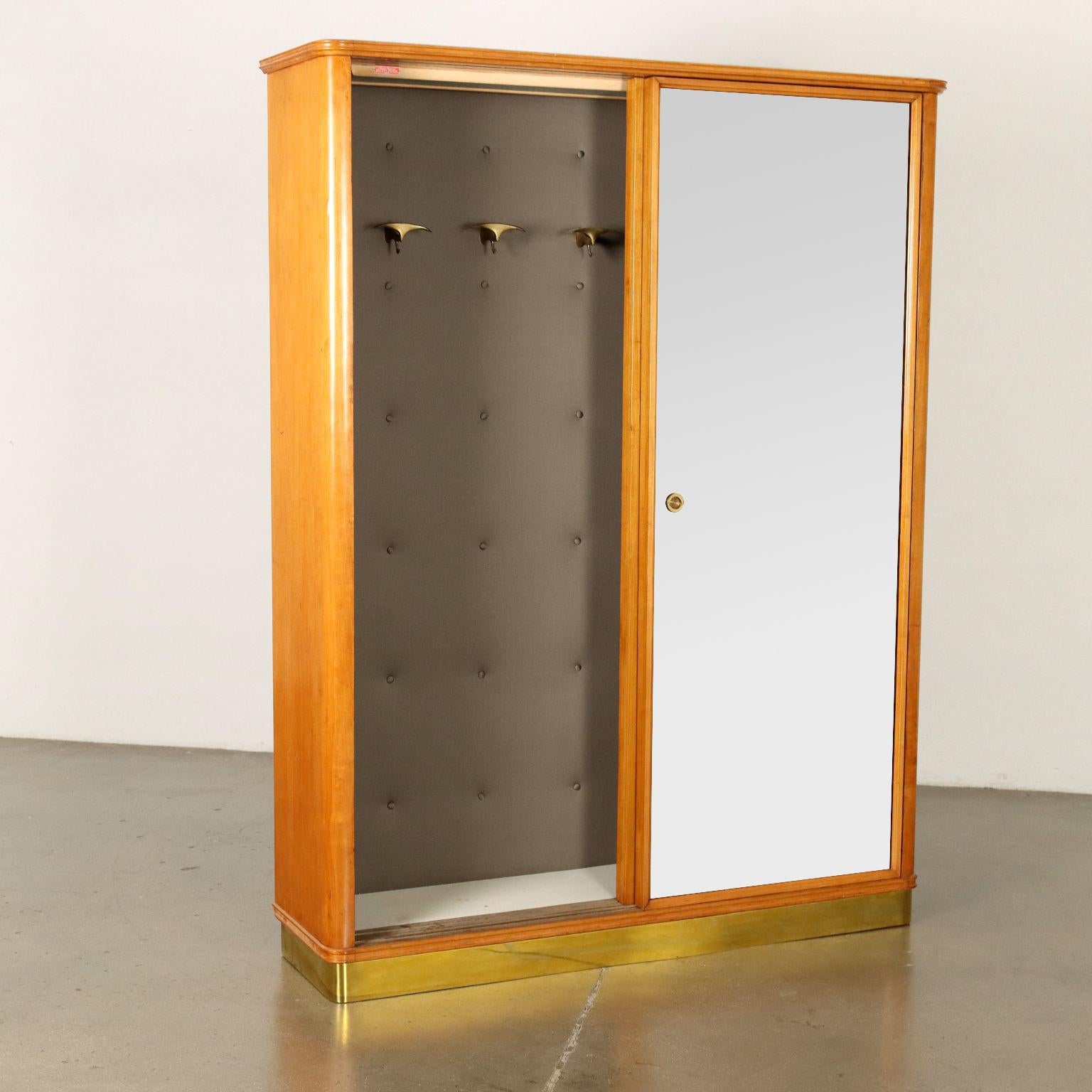 Italian 50's Coat Stand Cabinet For Sale