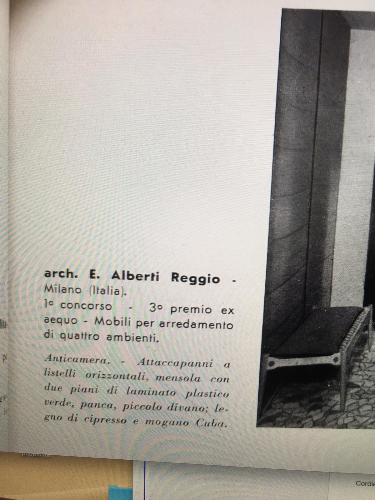 Mobile Appendiabiti con Ante a Libro - Eugenia Alberti Reggio - Italia - Anni 50 For Sale 9