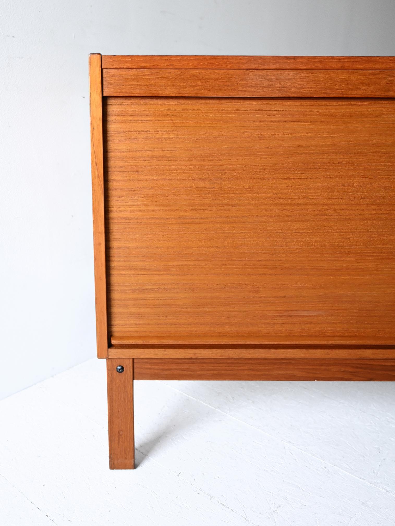 Bois Armoire d'archives vintage en vente