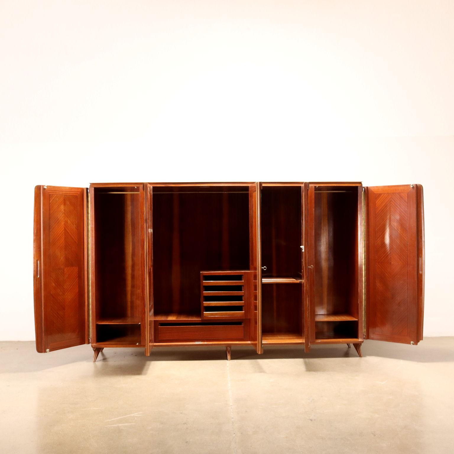 Mid-Century Modern 50s-60s Wardrobe Cabinet For Sale