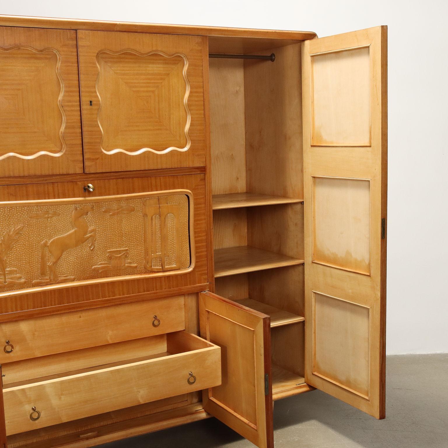 50er Jahre Garderobenschrank im Zustand „Gut“ in Milano, IT