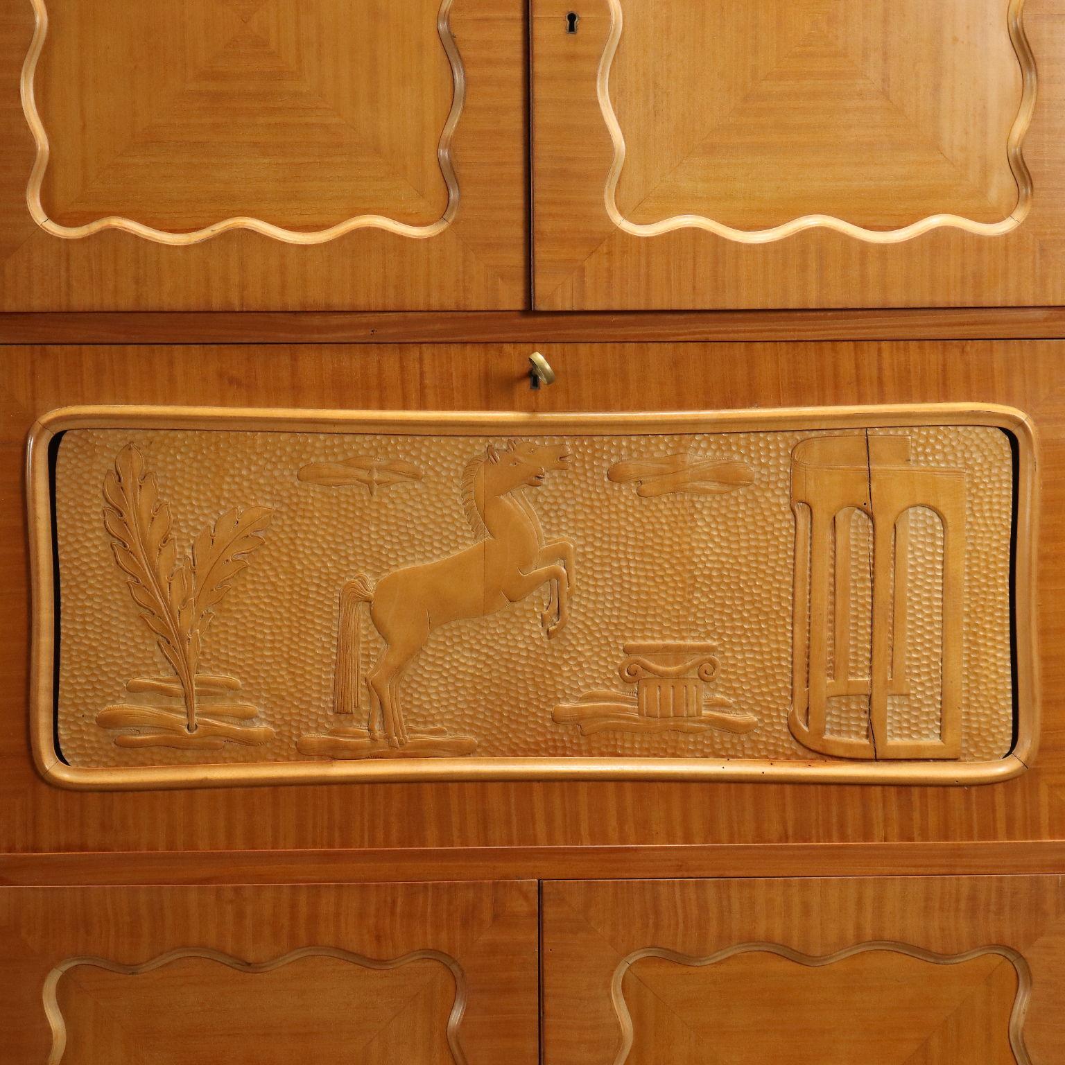 50er Jahre Garderobenschrank (Spiegel)
