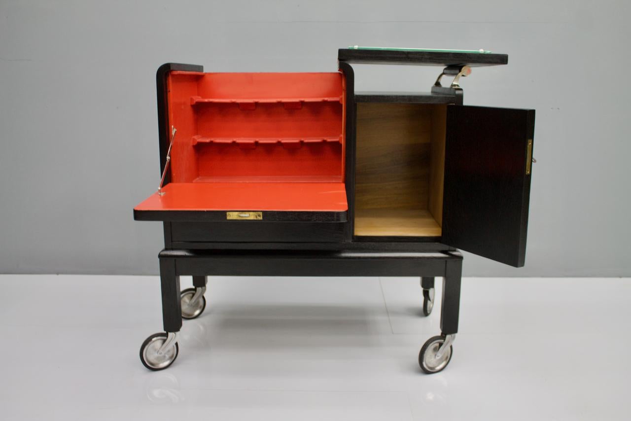 Mobile Art Deco Bar Cart, 1940s 4