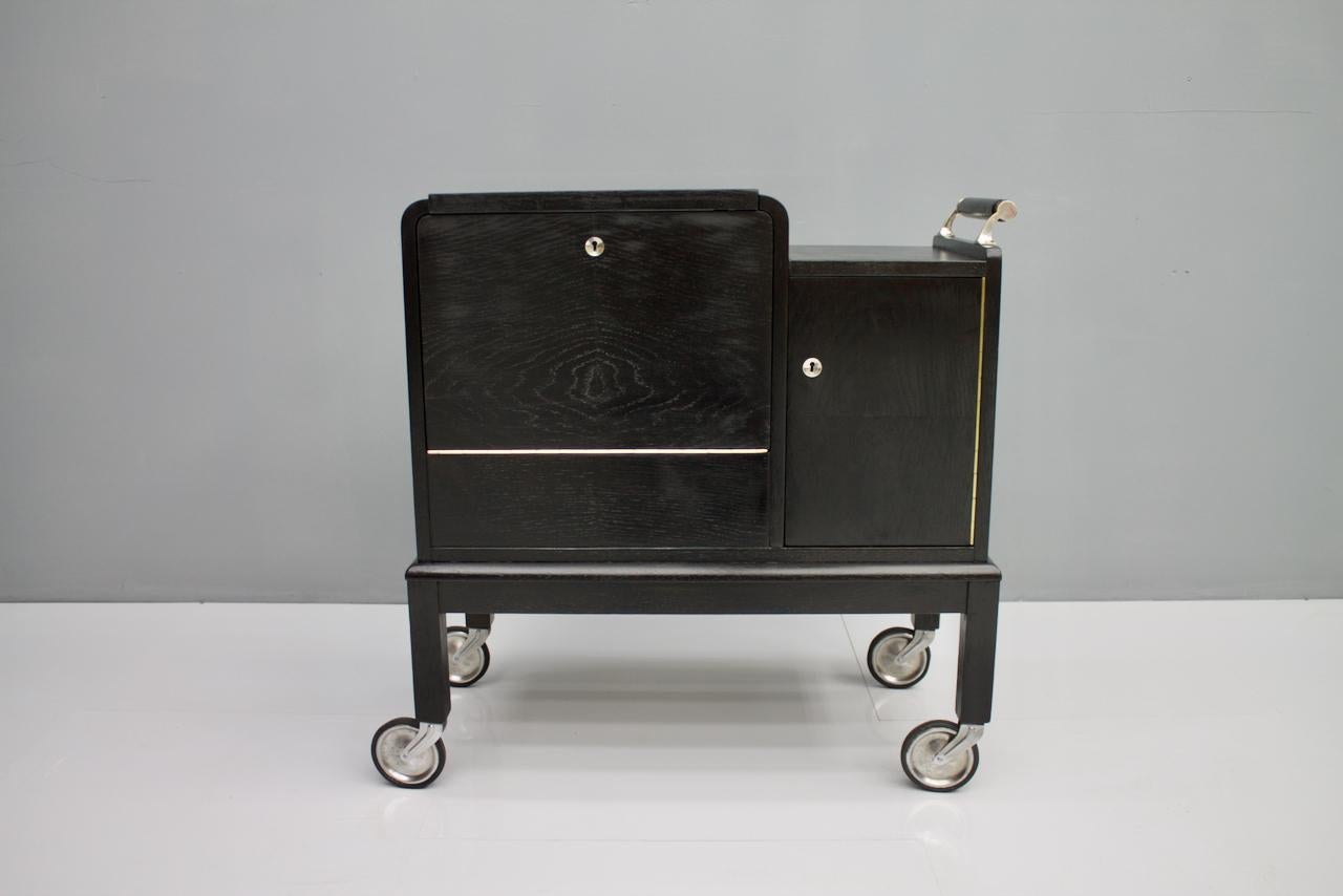 Mobile Art Deco Bar Cart, 1940s 6