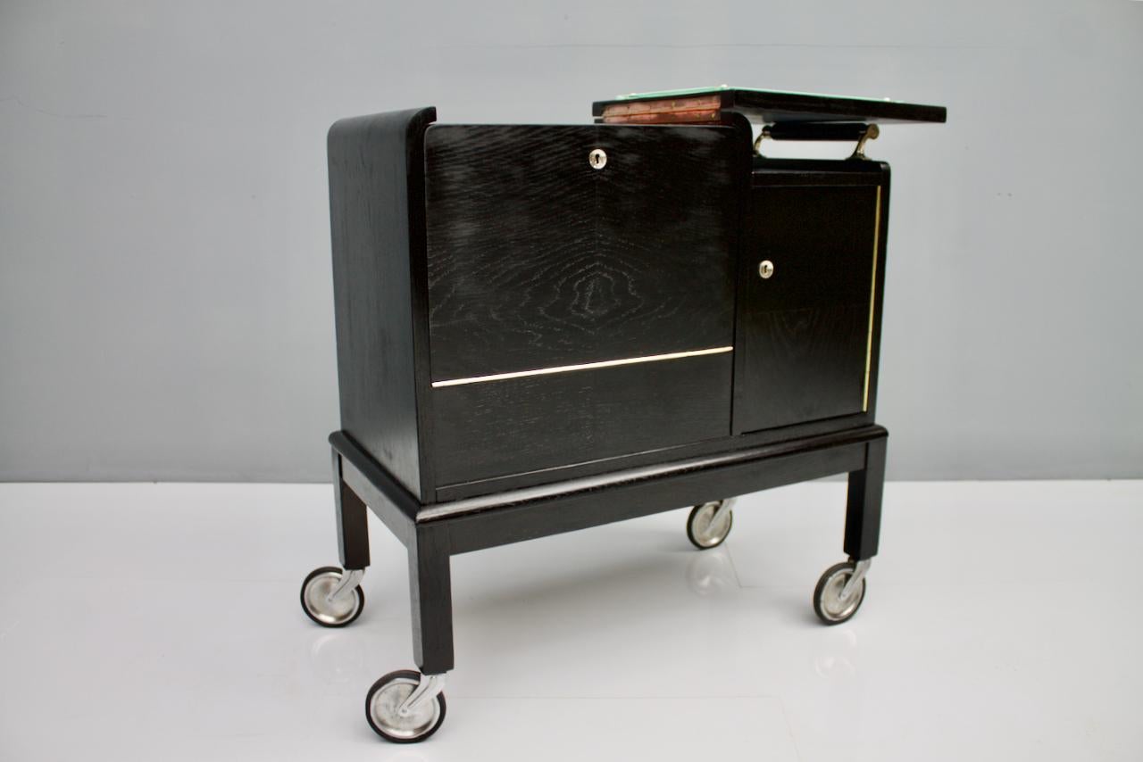 Mobile Art Deco Bar Cart, 1940s 7
