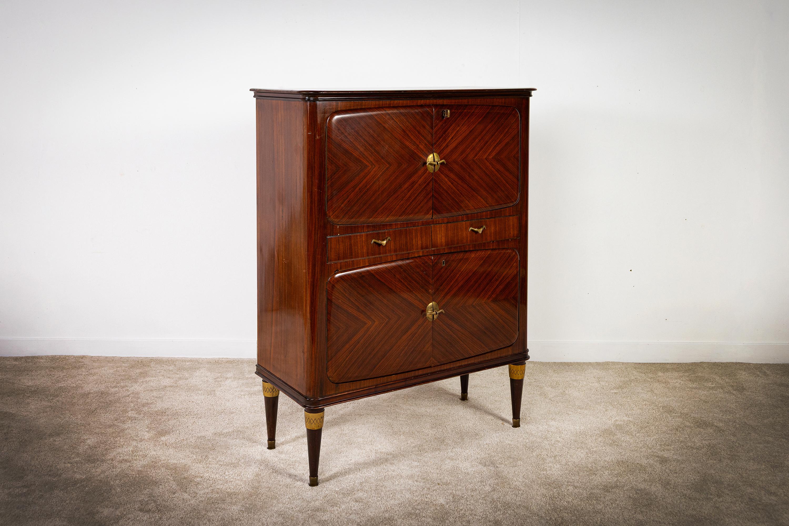 Mid-Century Modern Bar cabinet, Italy, 1950s For Sale