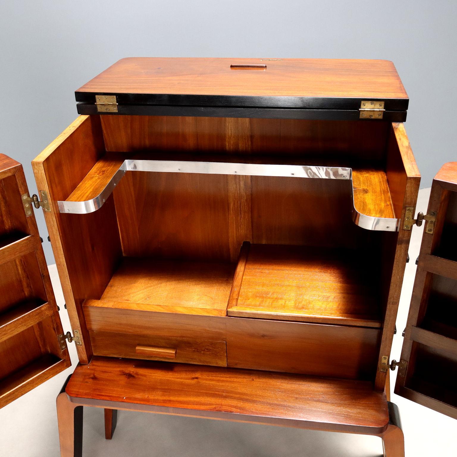 Veneer 50's Furniture Bar For Sale