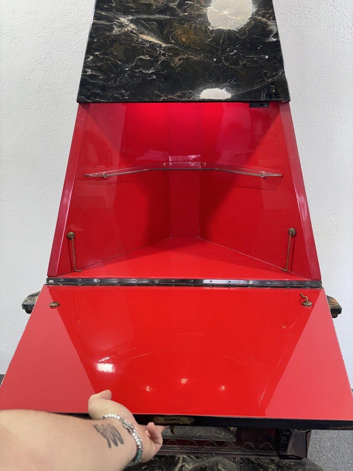 Mobile Bar Camino Decorativo Pergamena Design Modernariato Vintage 1960’s 4