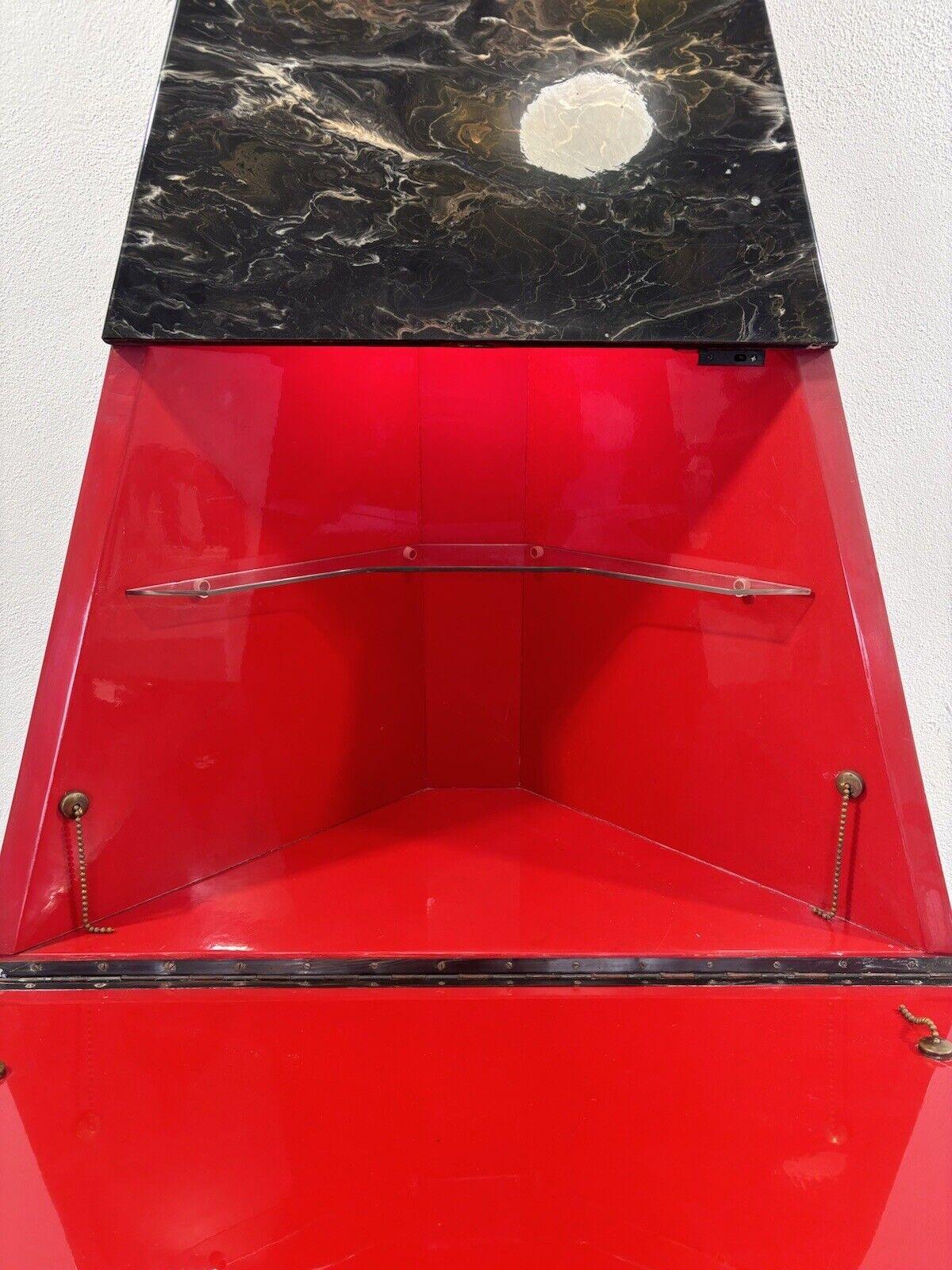 Mobile Bar Camino Decorativo Pergamena Design Modernariato Vintage 1960’s 5