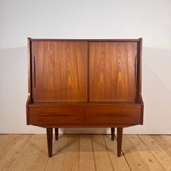 Danish teak bar cabinet, Scandinavian Modern style, 1960s