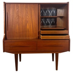 Danish teak bar cabinet, Scandinavian Modern style, 1960s