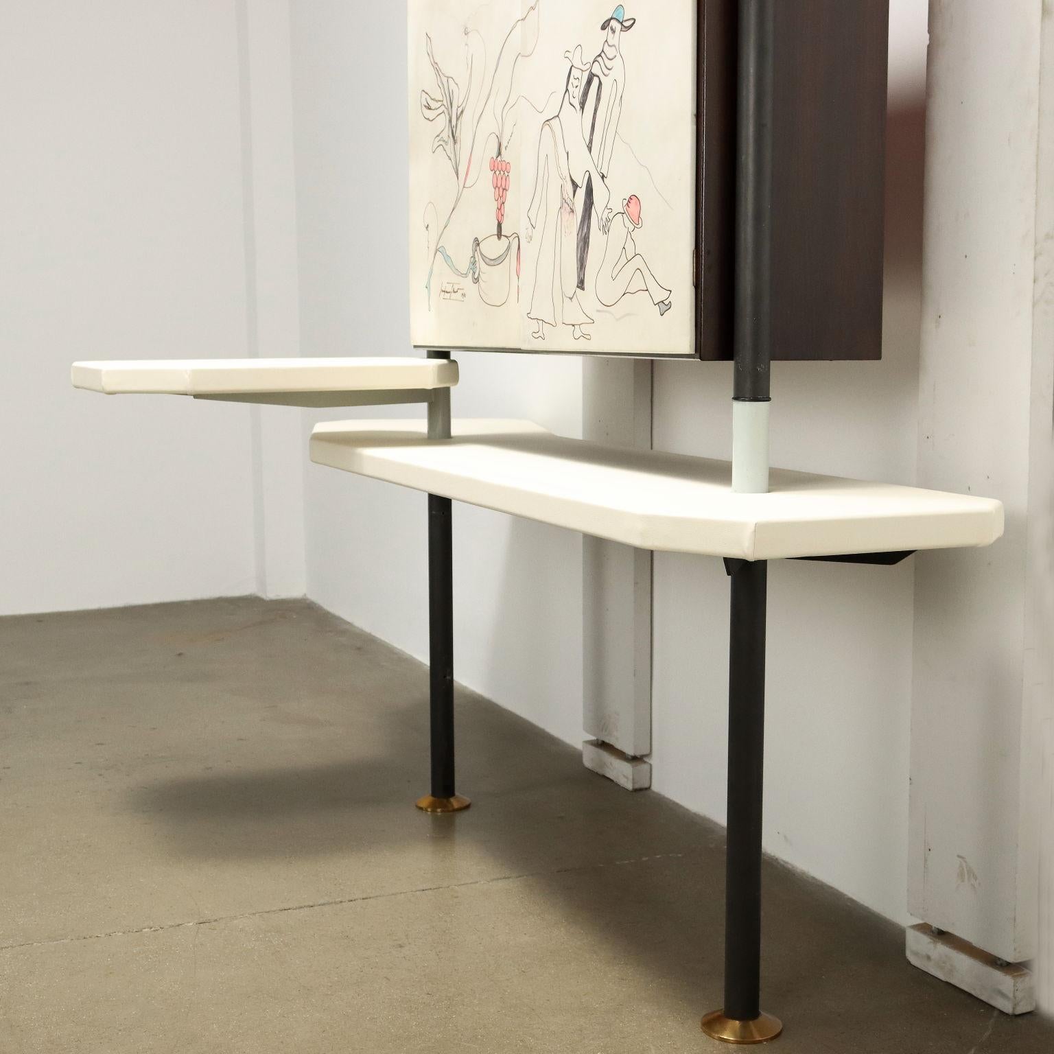 Mobile Bar von Gianni Moscatelli 1960-70er Jahre 7