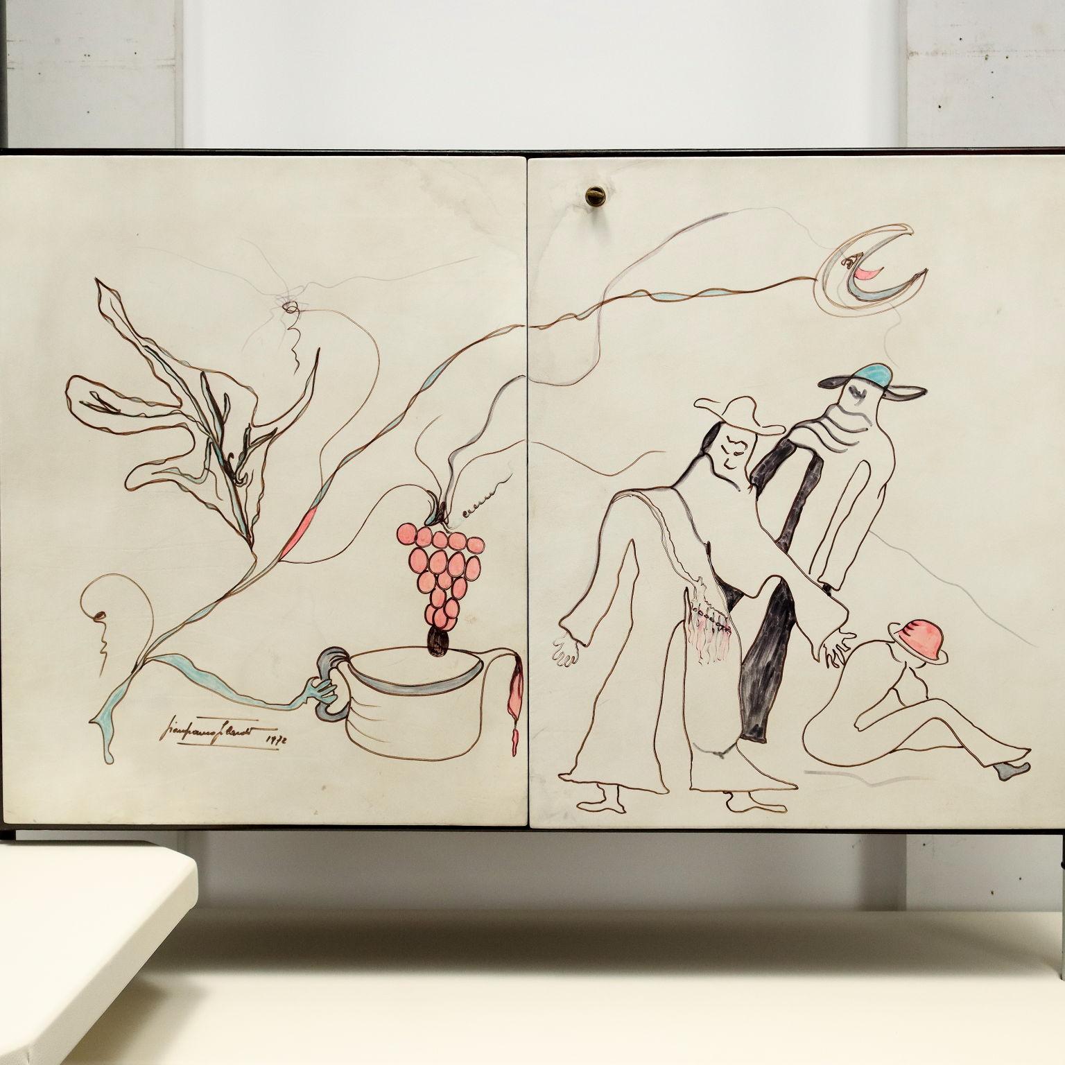 Mobile Bar von Gianni Moscatelli 1960-70er Jahre 1