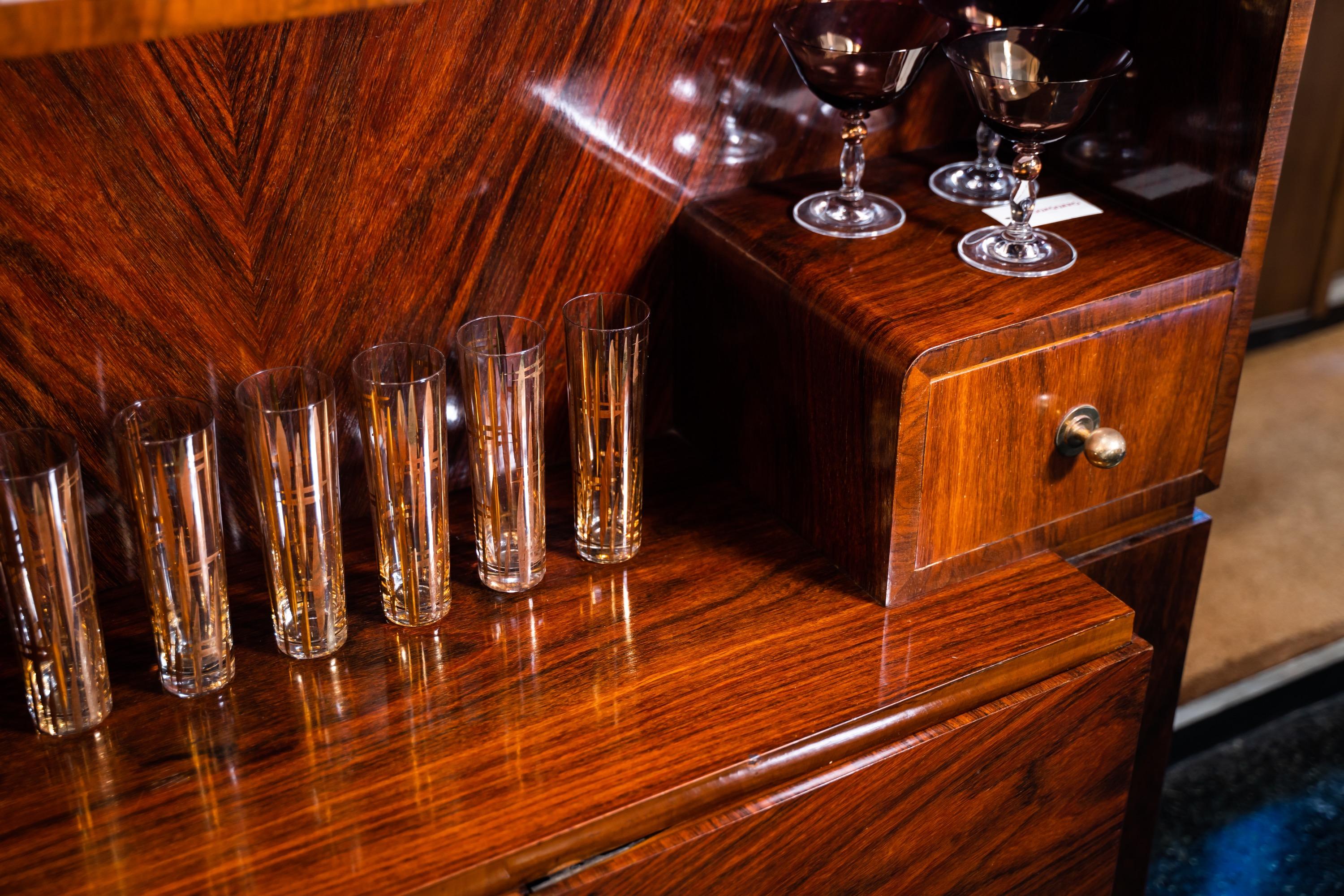 Bois Meuble de bar Ducrot, Palermo, années 1920 en vente