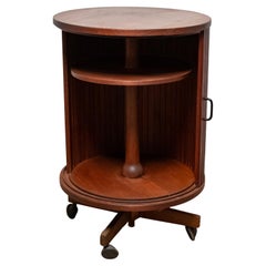 Mueble bar giratorio de teca,  1960s