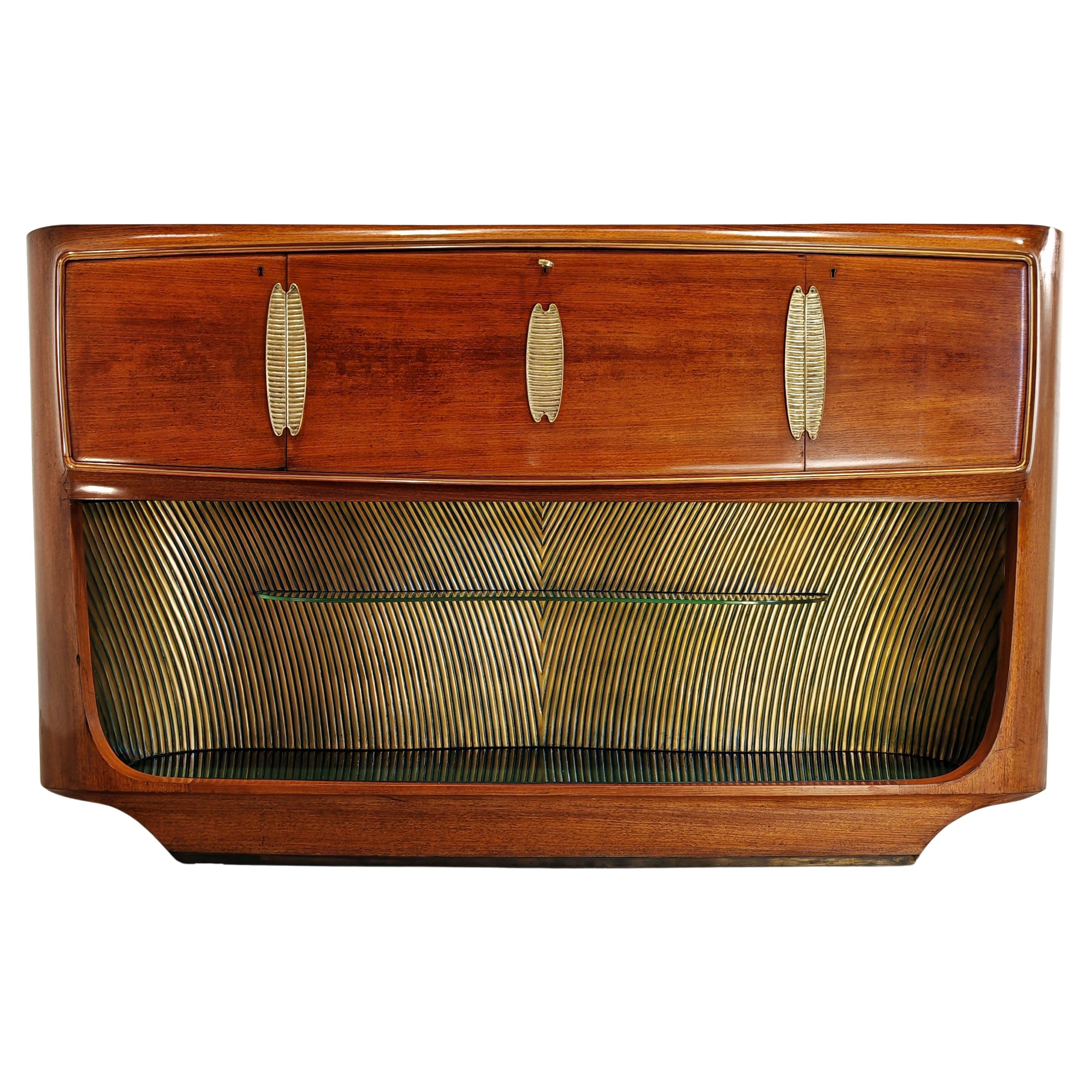 Mobile Bar in stile Deco di produzione italiana di Vittorio Dassi anni 40 50