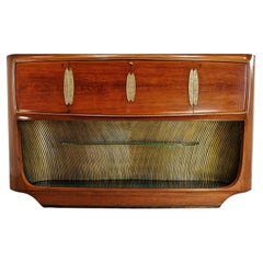 Mueble bar de estilo Deco de fabricación italiana por Vittorio Dassi años 40 años 50