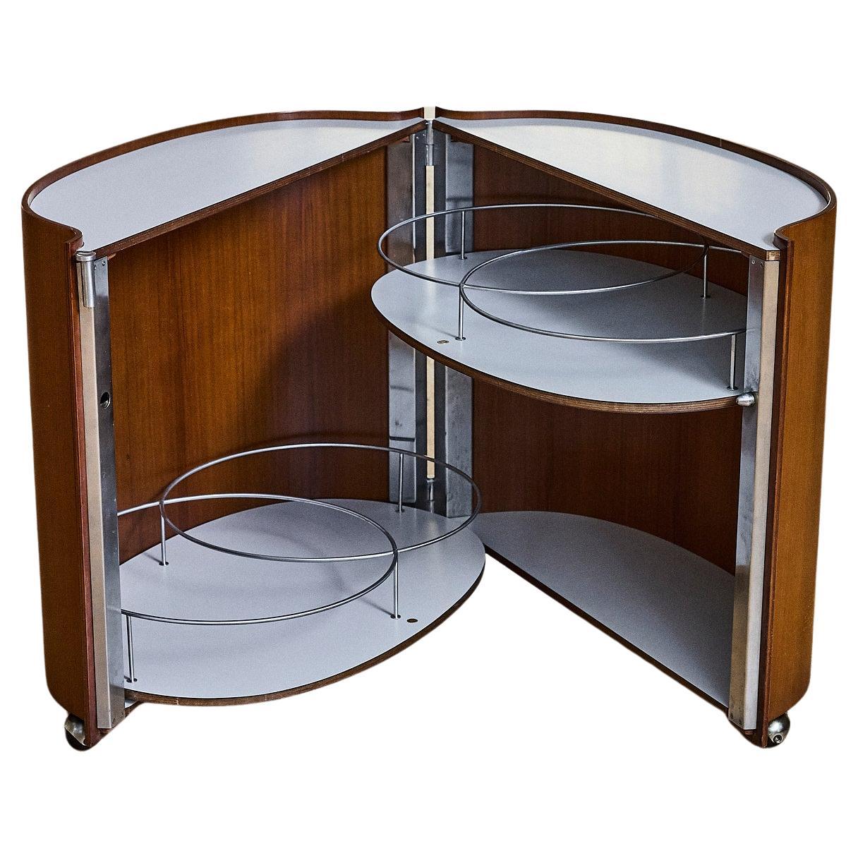 Mueble bar "Jamaica" diseñado por Eugenio Gerli para Tecno