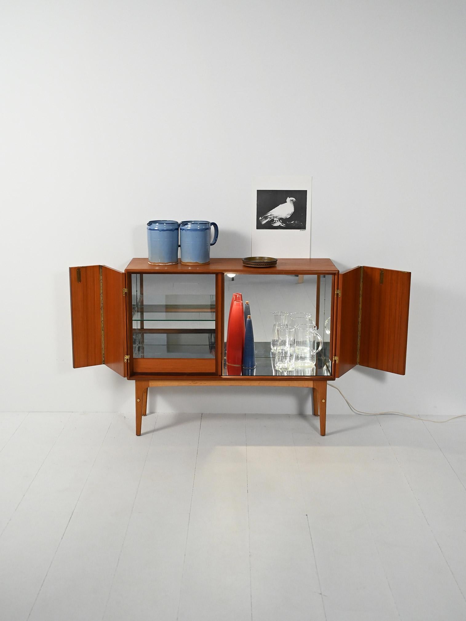 Scandinavian Mobile bar scandinavo anni ’50 in teak For Sale