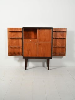 Scandinavian bar cabinet from the 1940s with inlays