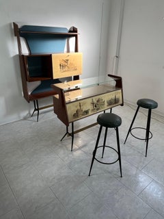 Set da bar mobile "Consorzio Esposizione Mobili Cantù" Attribuito a Vittorio Dassi