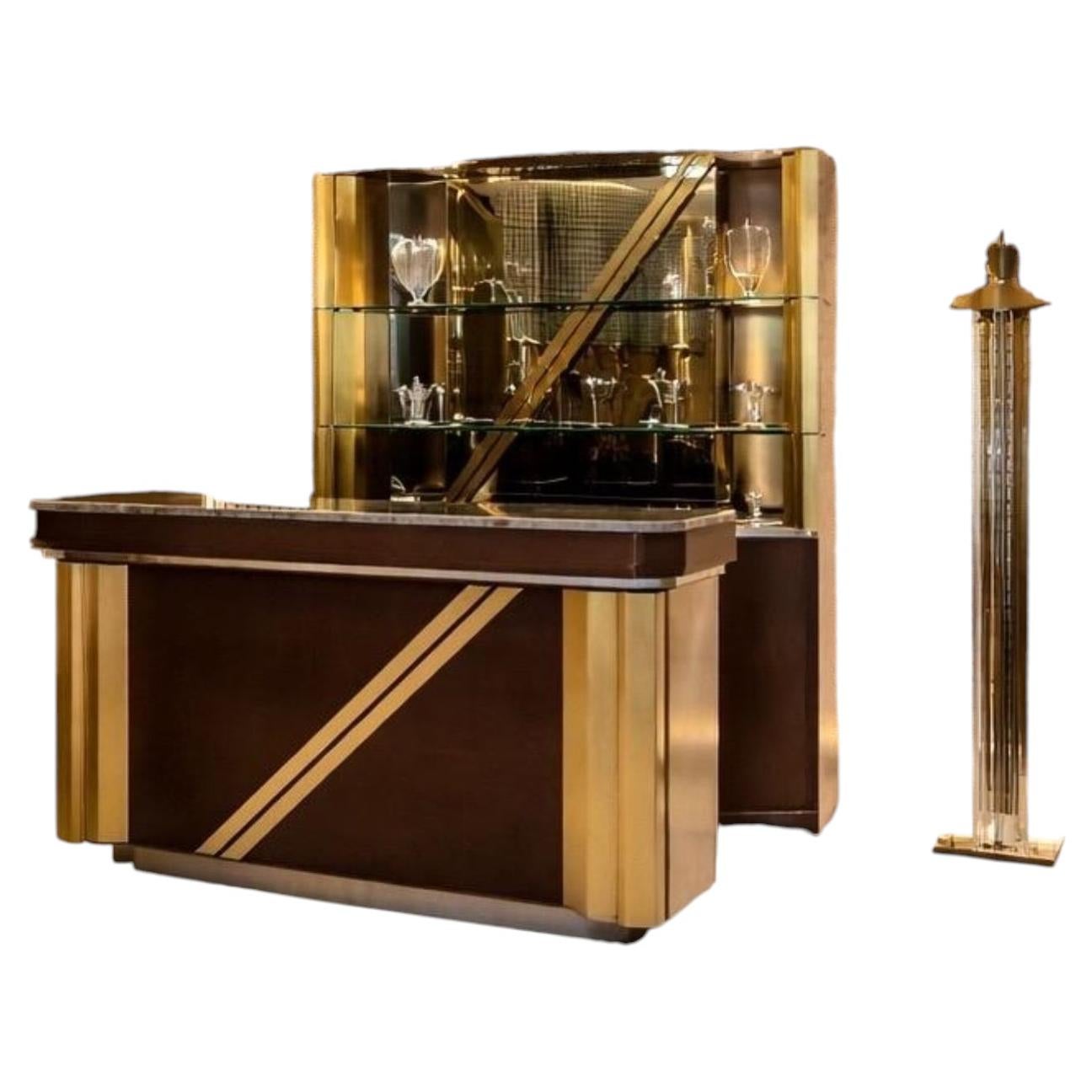 Mobile Bar  vintage Hollywood Regency set from the 1970s.