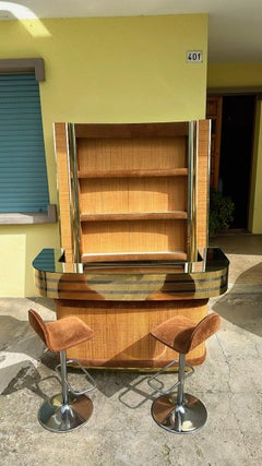 Mobil bar Willy Rizzo con 2 sgabelli