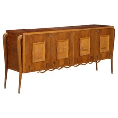 1950s Buffet cabinet with doors and decorative panels