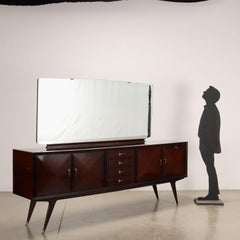 Buffet avec miroir années 50-60