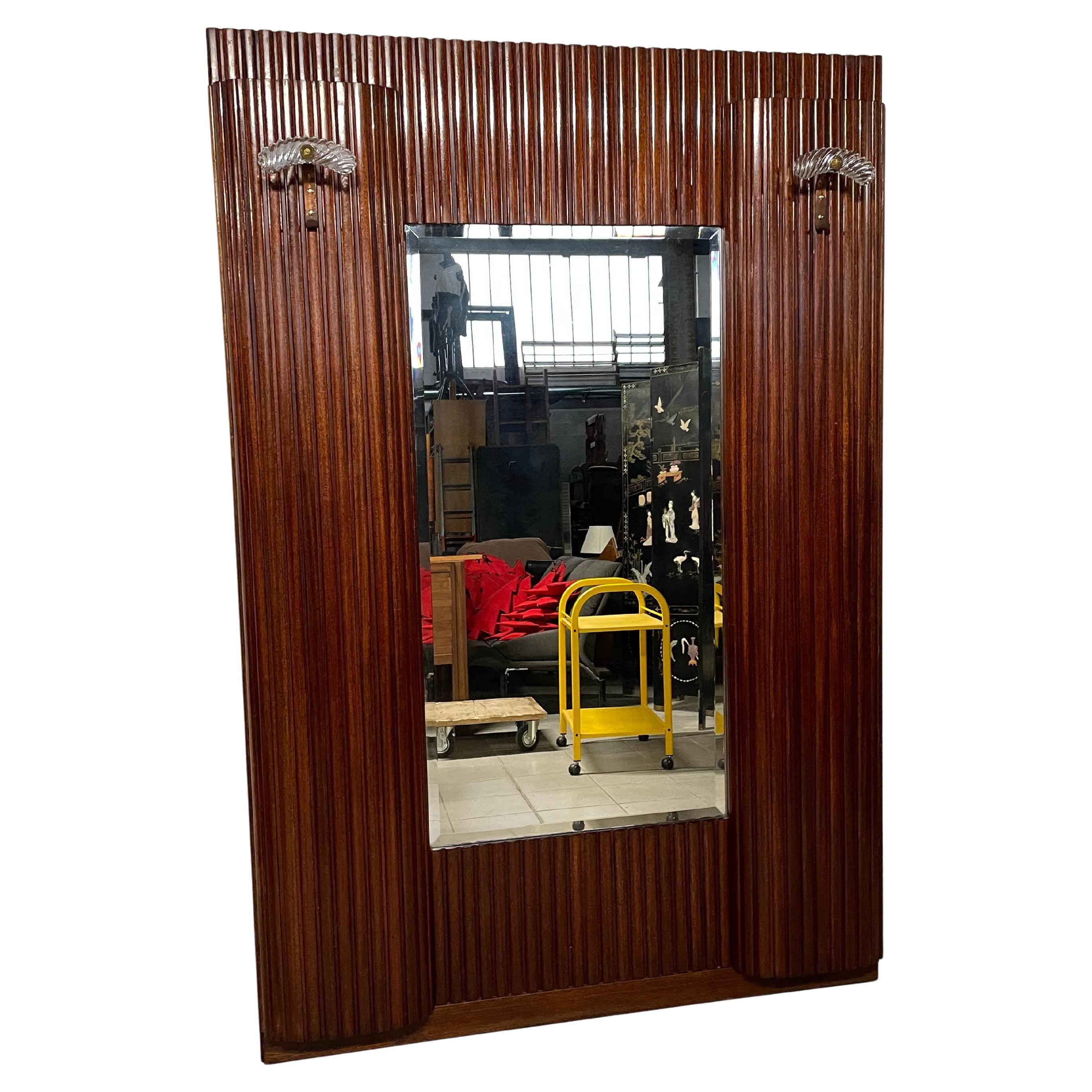 Cabinet with coat rack and mirror 1930s - 1940s