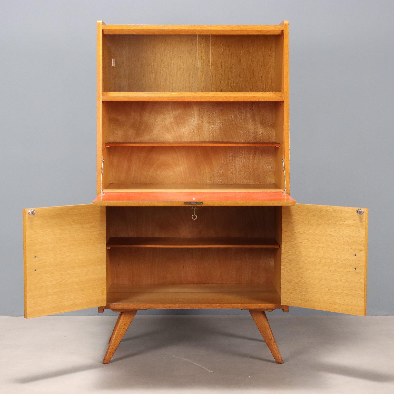 Italian Cabinet with flap from the 1960s For Sale