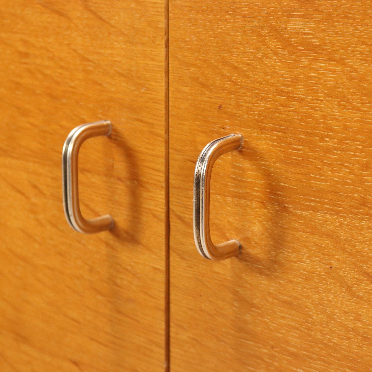 Brass Cabinet with flap from the 1960s For Sale