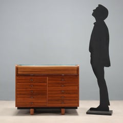 Cabinet with Desk '804' by Gianfranco Frattini Production Bernini Years '60-70