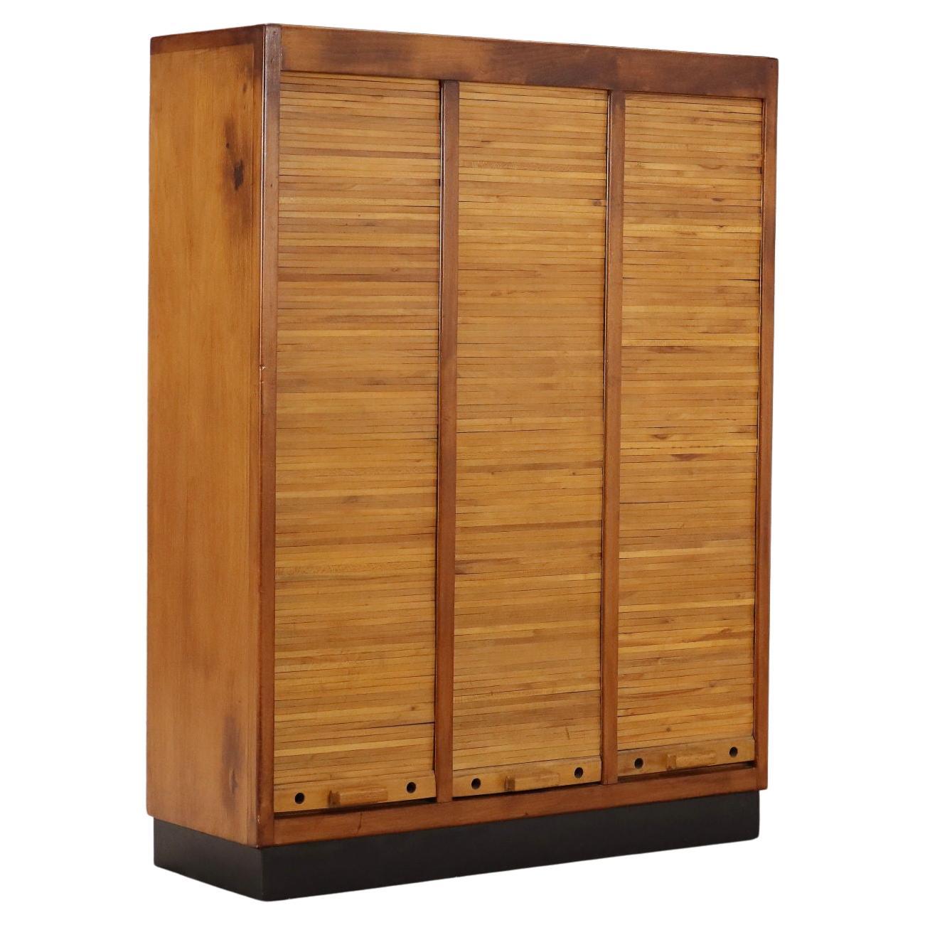 Mid-Century Modern Cabinet, Walnut Veneer, Italian Design, 1950 For Sale