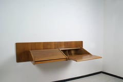 Mobile Console Sospeso a Muro Italiano Anni '50 Nello Stile Di Carlo Mollino