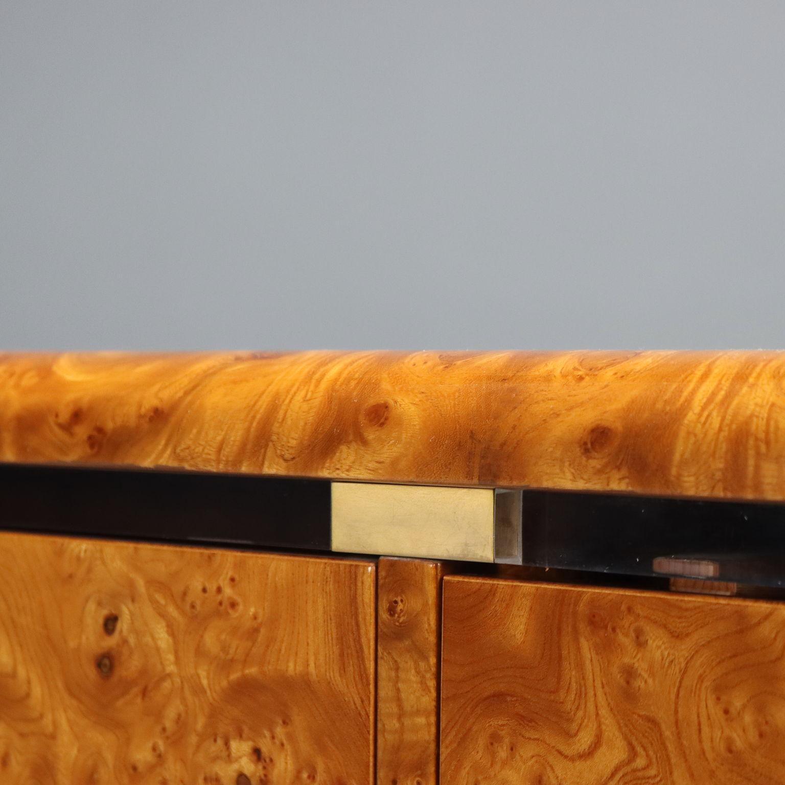 Brass Mobile Contenitore Anni 70 restaurato For Sale