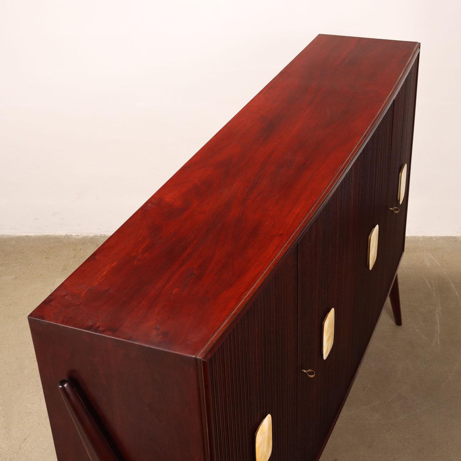 1950s beechwood sideboard cabinet For Sale 6