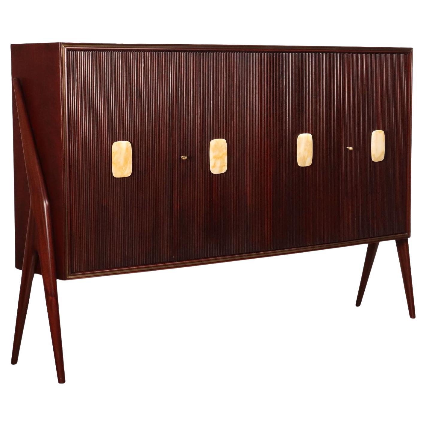 1950s beechwood sideboard cabinet For Sale