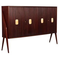 Vintage 1950s beechwood sideboard cabinet
