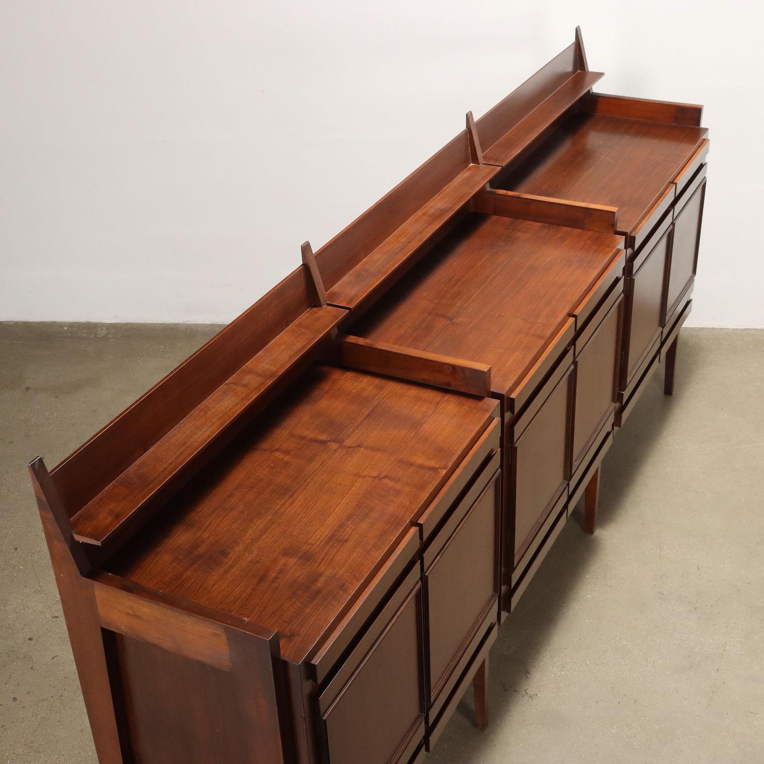1960s walnut sideboard cabinet For Sale 3