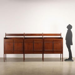 1960s walnut sideboard cabinet