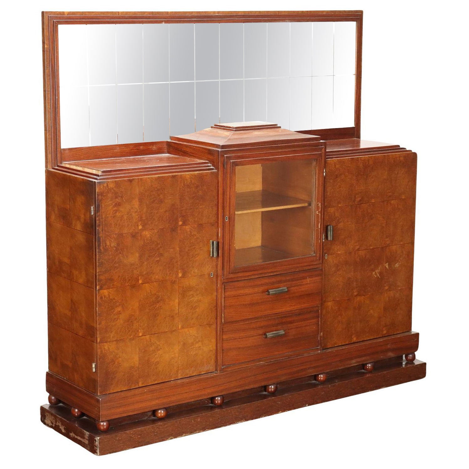 Mobile credenza con specchio Anni 20-30 in vendita