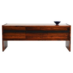 Scandinavian rosewood entry cabinet by AB Glas & Trä, Sweden, 1960s