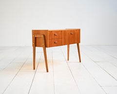Mueble de entrada escandinavo de teca, años 60