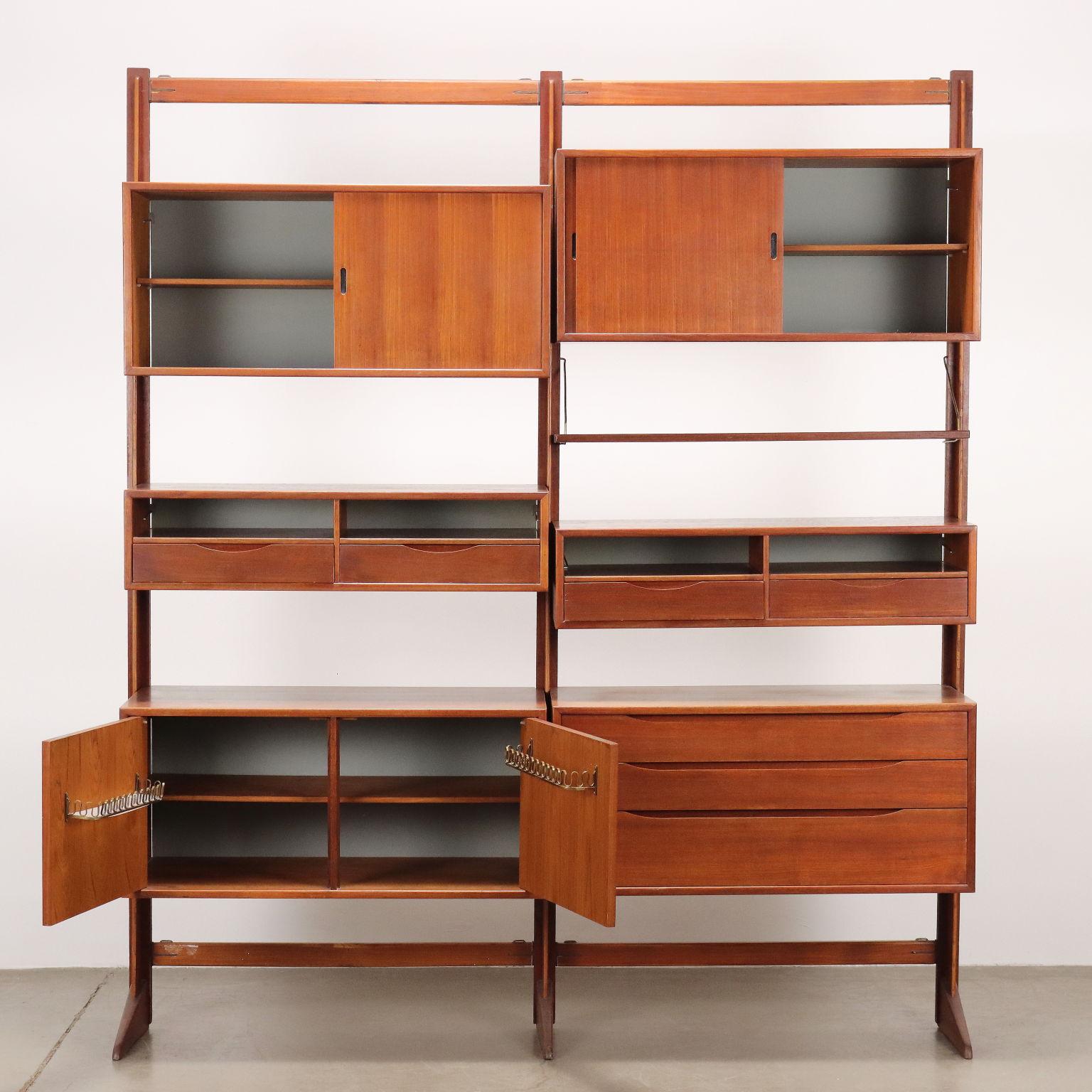 Mid-Century moderno Mobile Danese Anni 60 con contenitori in vendita