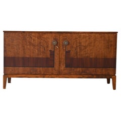 Deco cabinet with hinged doors