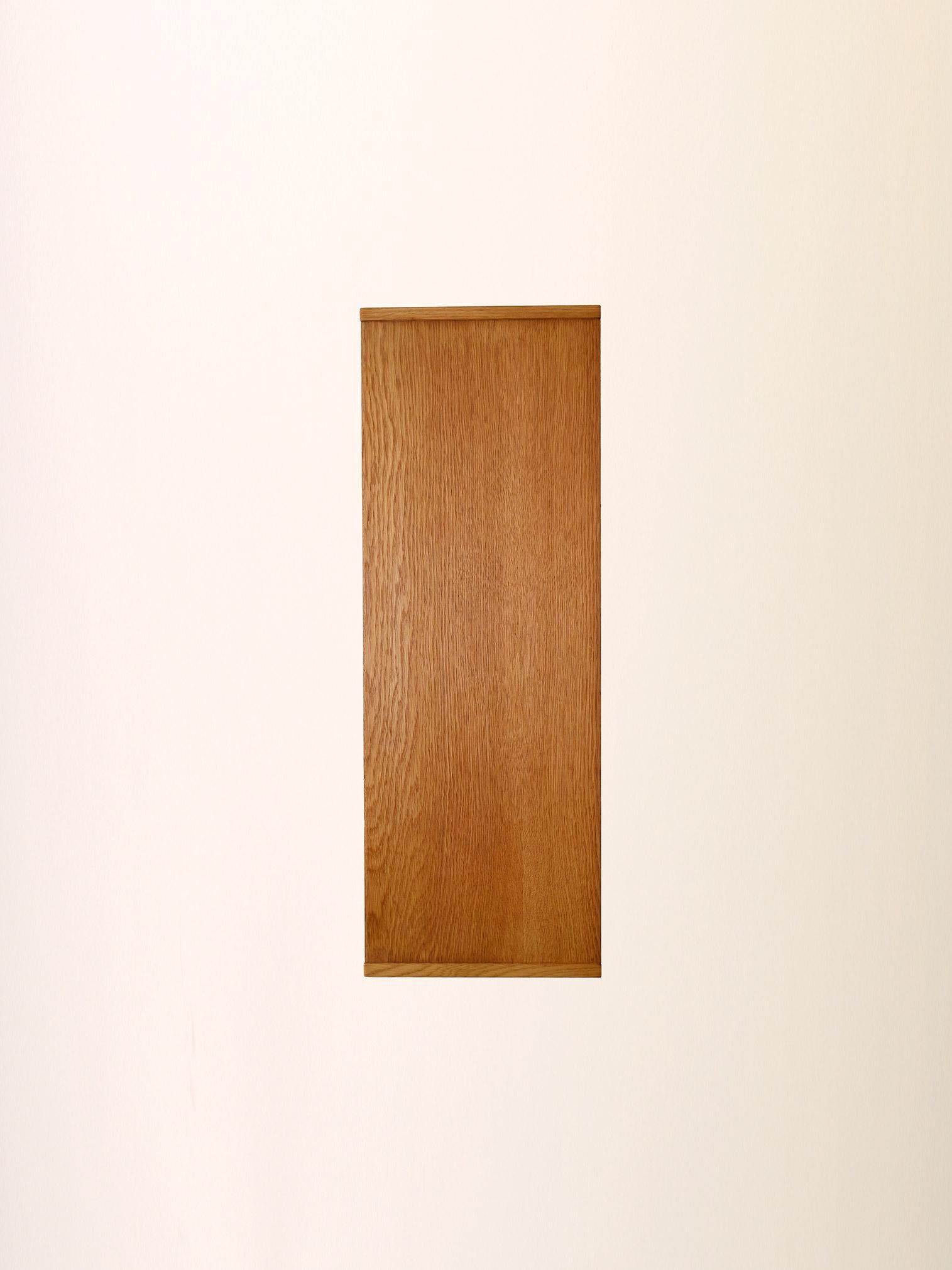 Scandinavian vintage light teak entry cabinet For Sale 3