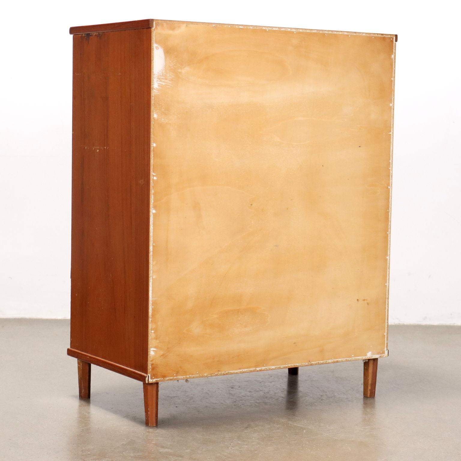 1960s Teak cabinet with hinged doors For Sale 2